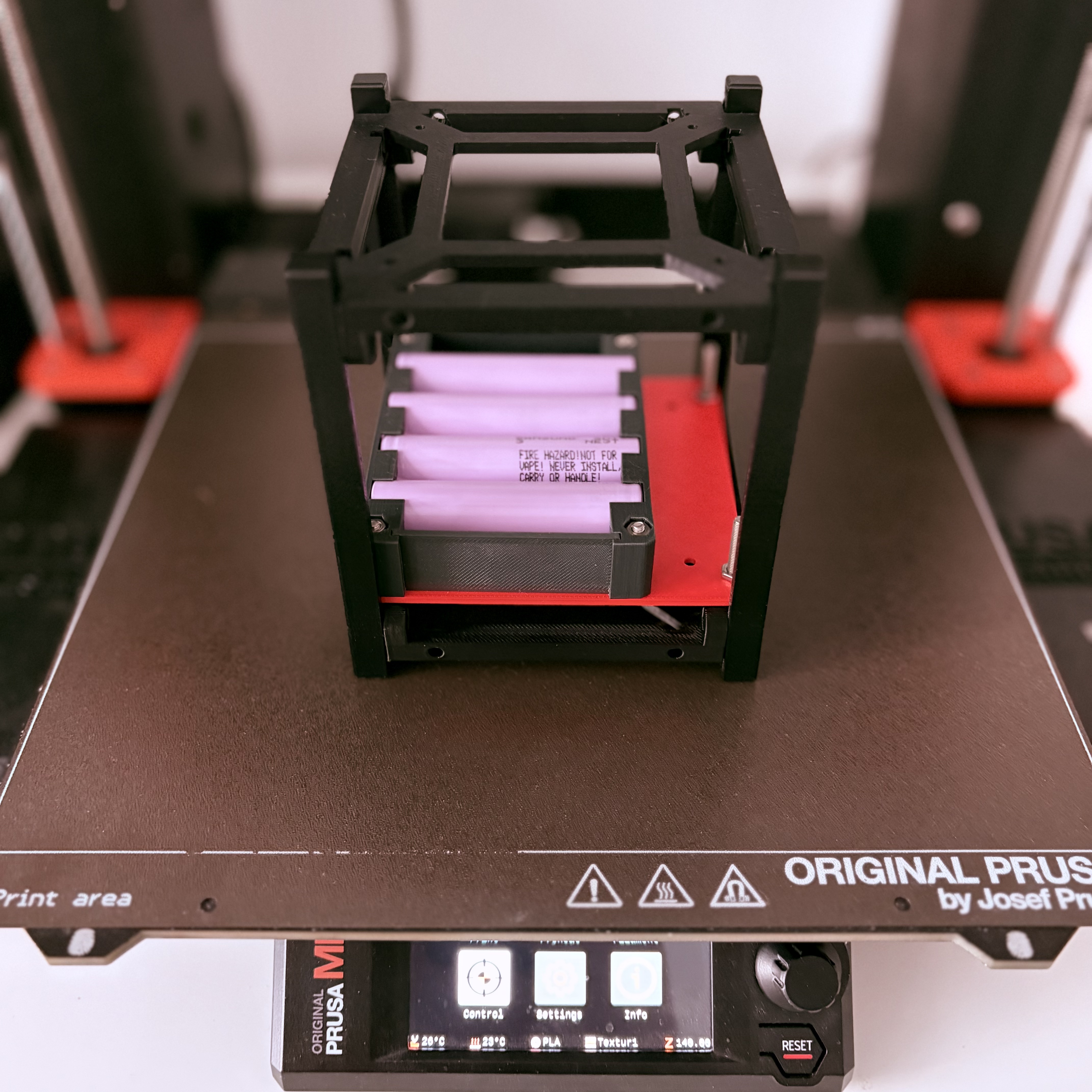 DIOO prototype in 1u Cubesate 3d printed frame
